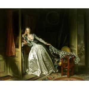 Step Puzzle (83205) - Jean-Honoré Fragonard: "The Stolen Kiss" - 1500 Teile Puzzle