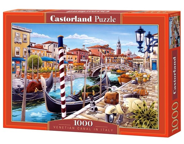 Castorland (C-103058) - "Venetian Canal in Italy" - 1000 Teile Puzzle