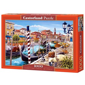 Castorland (C-103058) - "Venetian Canal in Italy" - 1000 Teile Puzzle