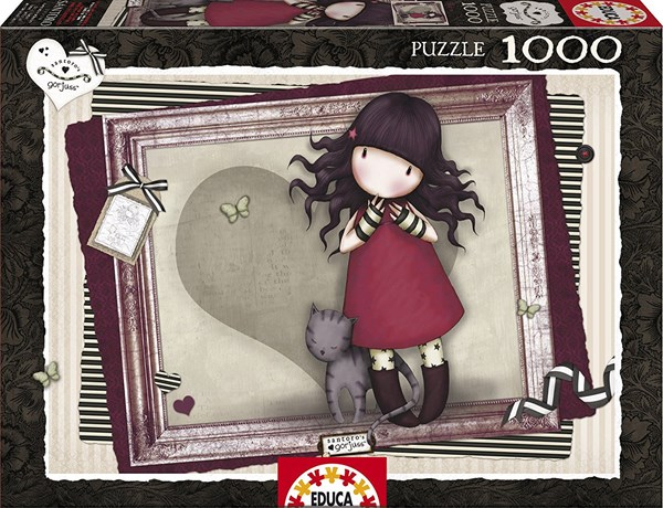 Educa (15997) - Santoro Gorjuss: "Purrrrrrfect Love" - 1000 Teile Puzzle