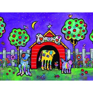 Ravensburger (14689) - "Dogs at Twilight" - 500 Teile Puzzle