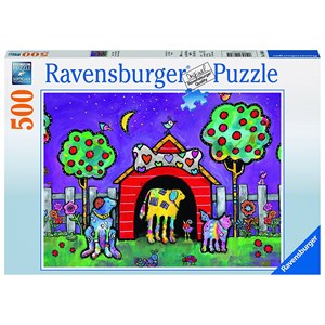 Ravensburger (14689) - "Dogs at Twilight" - 500 Teile Puzzle