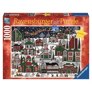 Ravensburger (19444) - "Americana Christmas" - 1000 Teile Puzzle