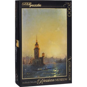 Step Puzzle (84202) - Ivan Aivazovsky: "View of Leandrovsk tower in Constantinople" - 2000 Teile Puzzle