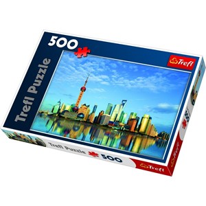 Trefl (37163) - "Shanghai, China" - 500 Teile Puzzle