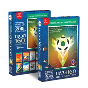 Origami (03837) - "Ekaterinburg, official poster, FIFA World Cup 2018" - 160 Teile Puzzle