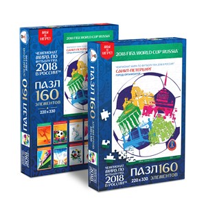 Origami (03833) - "Saint Petersburg, official poster, FIFA World Cup 2018" - 160 Teile Puzzle