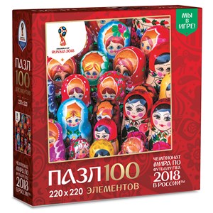 Origami (03803) - "Colorful Matryoshka Dolls" - 100 Teile Puzzle