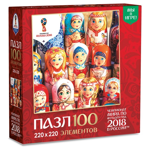 Origami (03805) - "Matryoshka painted dolls" - 100 Teile Puzzle
