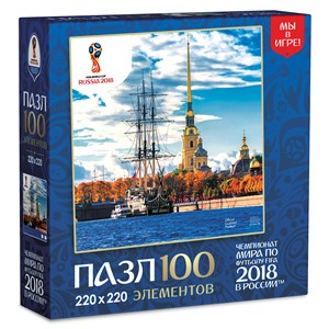 Origami (03797) - "Saint Petersburg, Host city, FIFA World Cup 2018" - 100 Teile Puzzle