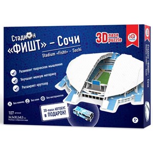 IQ 3D Puzzle (16552) - "Stadium Fisht, Sochi" - 107 Teile Puzzle
