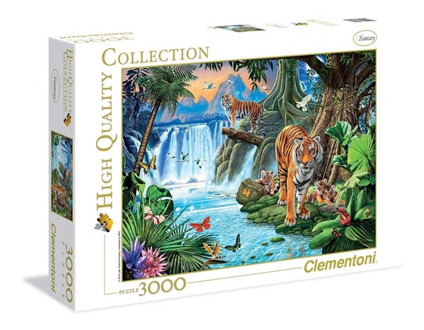 Clementoni (33543) - Jan Patrik Krasny: "Die Tigerfamilie" - 3000 Teile Puzzle