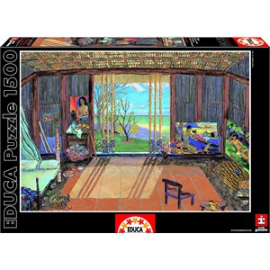 Educa (15534) - Damian Elwes: "Gauguin's Studio" - 1500 Teile Puzzle