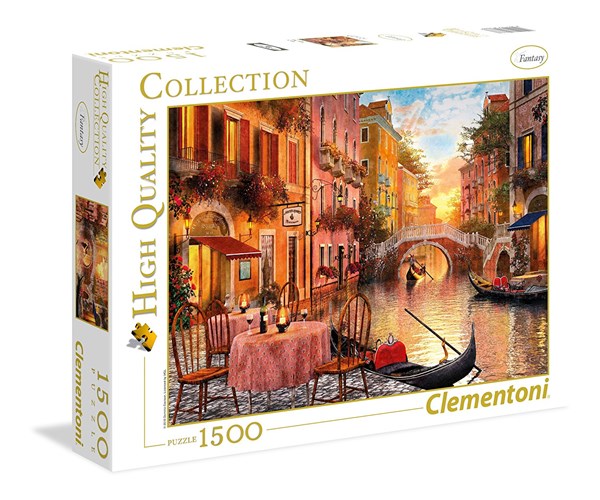 Clementoni (31668) - "Venezianische Ansichten" - 1500 Teile Puzzle