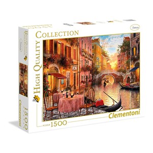 Clementoni (31668) - "Venezianische Ansichten" - 1500 Teile Puzzle