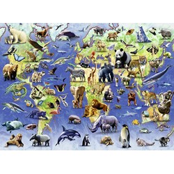 Ravensburger (14264) - "Endangered Animals" - 500 Teile Puzzle