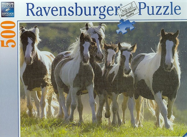 Ravensburger (14181) - "Group of Wild Horses" - 500 Teile Puzzle