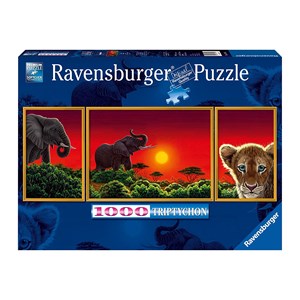 Ravensburger (19991) - "Triptychon Africa" - 1000 Teile Puzzle