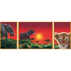 Ravensburger (19991) - "Triptychon Africa" - 1000 Teile Puzzle