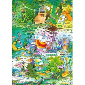 Heye (29187) - Guillermo Mordillo: "Wildlife" - 1500 Teile Puzzle