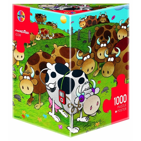 Heye (29410) - Guillermo Mordillo: "iCow" - 1000 Teile Puzzle