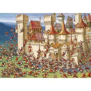 Heye (29633) - François Ruyer: "Bunnies vs. Wolves" - 1000 Teile Puzzle