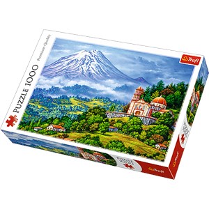 Trefl (10431) - "Landscape with The Volcano" - 1000 Teile Puzzle