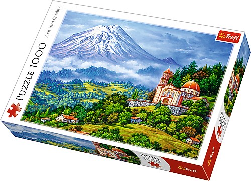 Trefl (10431) - "Landscape with The Volcano" - 1000 Teile Puzzle