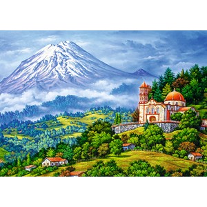 Trefl (10431) - "Landscape with The Volcano" - 1000 Teile Puzzle