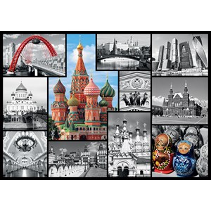 Trefl (10380) - "Moscow Collage" - 1000 Teile Puzzle