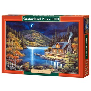 Castorland (C-102990) - John Zaccheo: "Moonlit Cabin" - 1000 Teile Puzzle