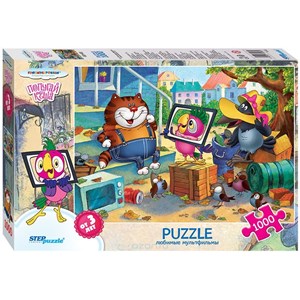 Step Puzzle (79108) - "Papagei Kescha, Spielen mit den Freunden" - 1000 Teile Puzzle