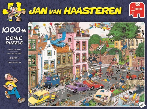 Jumbo (19069) - Jan van Haasteren: "Freitag der 13." - 1000 Teile Puzzle
