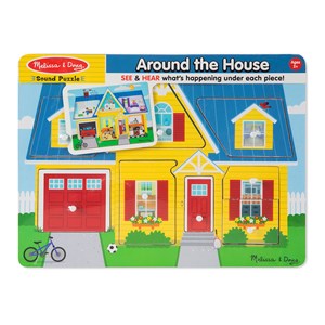 Melissa and Doug (734) - "Around the House, Sound Puzzle" - 8 Teile Puzzle