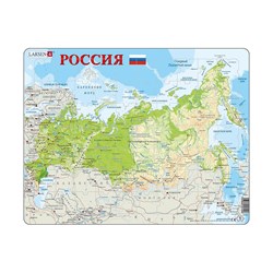 Larsen (K55-RU) - "Russlandkarte (auf Russisch)" - 70 Teile Puzzle