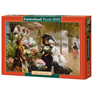 Castorland (C-102921) - "Flower Stand In Paris" - 1000 Teile Puzzle