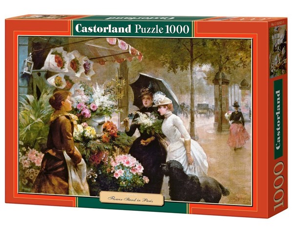 Castorland (C-102921) - "Flower Stand In Paris" - 1000 Teile Puzzle