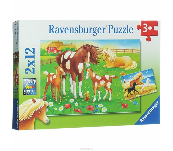 Ravensburger (07561) - "Horses" - 12 Teile Puzzle