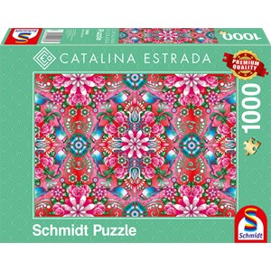 Schmidt Spiele (59586) - Catalina Estrada: "Roter Rosenstock" - 1000 Teile Puzzle