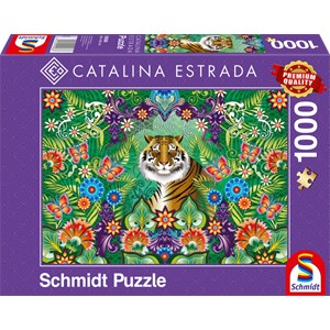 Schmidt Spiele (59588) - Catalina Estrada: "Bengalischer Tiger" - 1000 Teile Puzzle