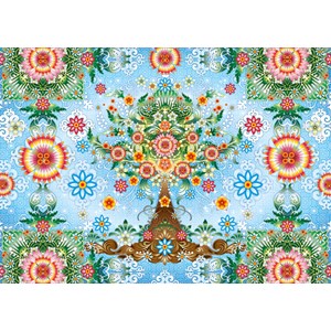 Schmidt Spiele (59589) - Catalina Estrada: "Farbenprächtiger Baum" - 1000 Teile Puzzle