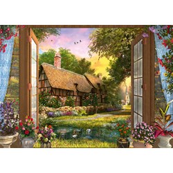 Schmidt Spiele (59591) - Dominic Davison: "Blick auf das Cottage" - 1000 Teile Puzzle
