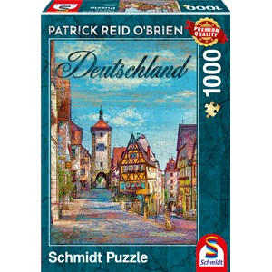 Schmidt Spiele (59582) - Patrick Reid O’Brien: "Deutschland" - 1000 Teile Puzzle