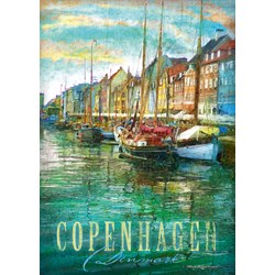 Schmidt Spiele (59583) - Patrick Reid O’Brien: "Kopenhagen" - 1000 Teile Puzzle