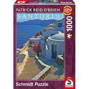Schmidt Spiele (59584) - Patrick Reid O’Brien: "Santorin" - 1000 Teile Puzzle