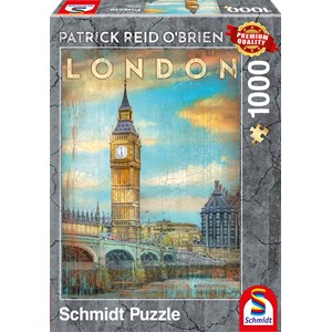 Schmidt Spiele (59585) - Patrick Reid O’Brien: "London" - 1000 Teile Puzzle