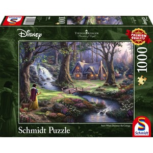 Schmidt Spiele (59485) - Thomas Kinkade: "Schneewittchen" - 1000 Teile Puzzle