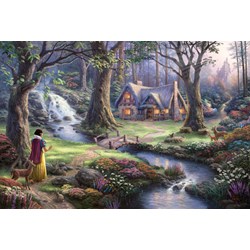 Schmidt Spiele (59485) - Thomas Kinkade: "Schneewittchen" - 1000 Teile Puzzle