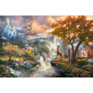 Schmidt Spiele (59486) - Thomas Kinkade: "Bambi" - 1000 Teile Puzzle