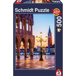 Schmidt Spiele (58320) - "Ein Abend auf der Piazzetta" - 500 Teile Puzzle